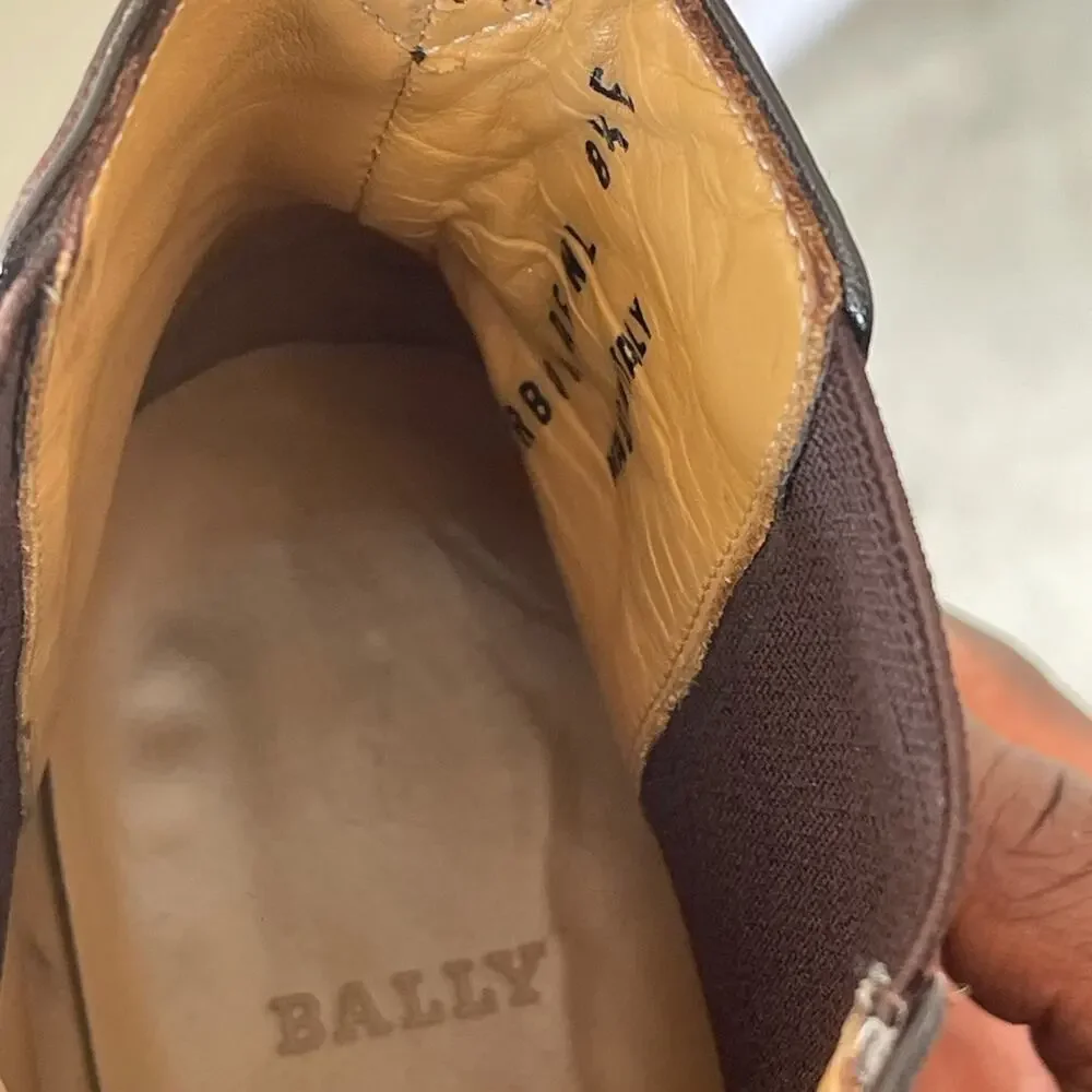 Bally brown leather